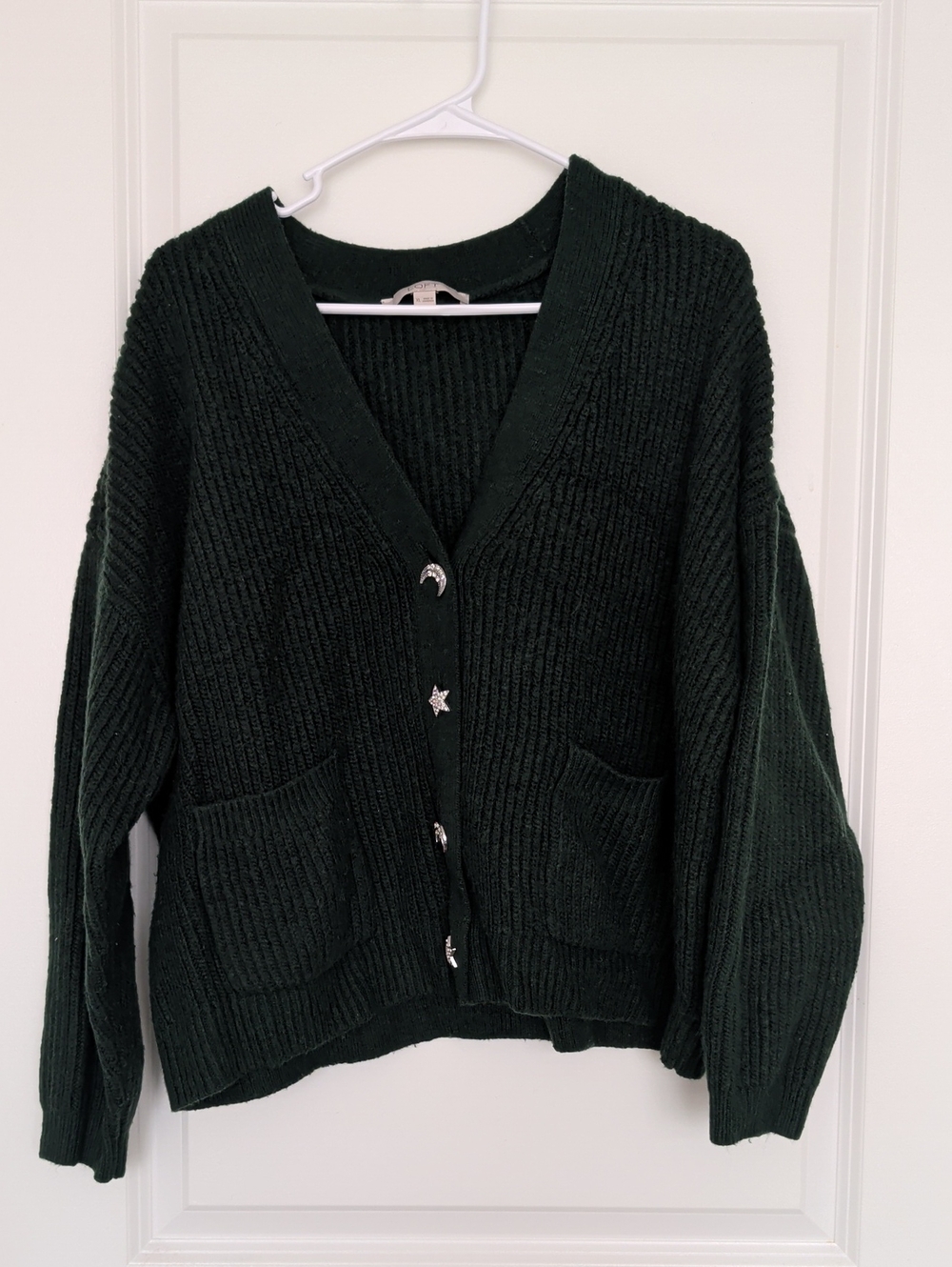 LOFT Cardigan with Moon & Star Buttons